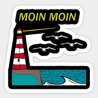 North Sea Lighthouse Sticker